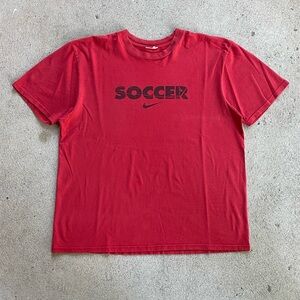 90s-00s Vintage Nike Soccer Tee Shirt